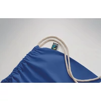 Kép 4/5 - OSOLE DRAW COLOUR Fairtrade zsinóros táska 180 g, királykék