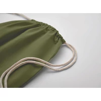 Kép 6/6 - OSOLE DRAW COLOUR Fairtrade zsinóros táska 180 g, sötétzöld
