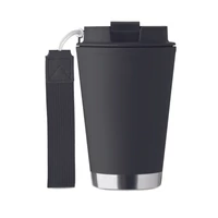 Kép 2/4 - TOPIZ Duplafalú pohár 300 ml, fekete
