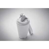 Kép 3/4 - TOPIZ Duplafalú pohár 300 ml, fehér