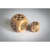 Kép 5/9 - DADIN Schima fa dobókocka 3 cm, fa