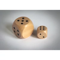 Kép 6/9 - DADIN Schima fa dobókocka 3 cm, fa