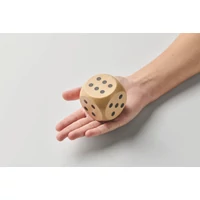 Kép 2/8 - DADO Schima fa dobókocka 5 cm, fa