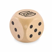 Kép 3/8 - DADO Schima fa dobókocka 5 cm, fa