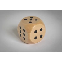 Kép 4/8 - DADO Schima fa dobókocka 5 cm, fa