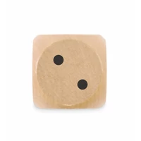 Kép 7/8 - DADO Schima fa dobókocka 5 cm, fa