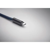 Kép 8/12 - COCHARGE 60W töltő-/adatkábel nyakpánt, francia tengerészkék