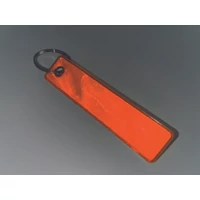Kép 2/2 - KEYFLECT Fényvisszaverő kulcstartó, PVC, neon narancssárga