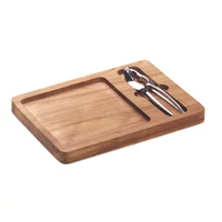 Kép 1/6 - NUTPLATE Akáciafa diótörő készlet, fa