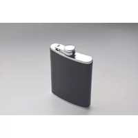 Kép 4/6 - SLIMMY Italtartó laposüveg 200 ml, fekete