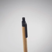 Kép 3/5 - ITEA COLOUR Bambusz nyomógombos golyóstoll, fekete