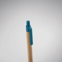 Kép 3/5 - ITEA COLOUR Bambusz nyomógombos golyóstoll, kék