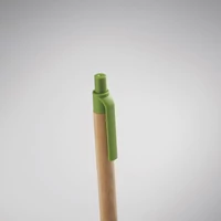 Kép 3/5 - ITEA COLOUR Bambusz nyomógombos golyóstoll, zöld
