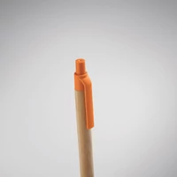 Kép 3/5 - ITEA COLOUR Bambusz nyomógombos golyóstoll, narancssárga