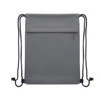Kép 3/4 - BANGKOK BAG Húzózsinóros táska, 600D RPET, kőszürke
