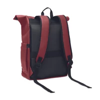 Kép 2/12 - BANGKOK ROLL Rolltop laptop hátizsák 600D, bordó