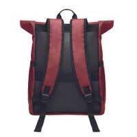 Kép 5/12 - BANGKOK ROLL Rolltop laptop hátizsák 600D, bordó