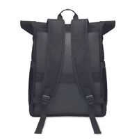 Kép 2/11 - BANGKOK ROLL Rolltop laptop hátizsák 600D, fekete