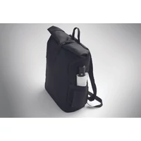 Kép 4/11 - BANGKOK ROLL Rolltop laptop hátizsák 600D, fekete