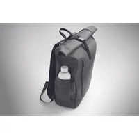 Kép 4/13 - BANGKOK ROLL Rolltop laptop hátizsák 600D, kőszürke