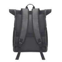 Kép 8/13 - BANGKOK ROLL Rolltop laptop hátizsák 600D, kőszürke