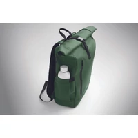 Kép 5/11 - BANGKOK ROLL Rolltop laptop hátizsák 600D, sötétzöld