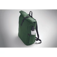 Kép 6/11 - BANGKOK ROLL Rolltop laptop hátizsák 600D, sötétzöld