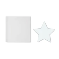 Kép 7/7 - STARWARD Csillag üveg díj/emlékplakett, áttetsző