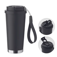 Kép 1/9 - TOPAZ LARGE Duplafalú pohár 500 ml, fekete