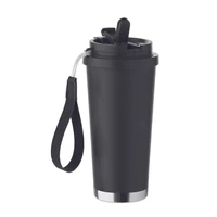 Kép 5/9 - TOPAZ LARGE Duplafalú pohár 500 ml, fekete
