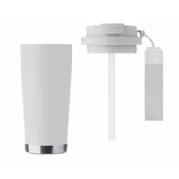 Kép 8/9 - TOPAZ LARGE Duplafalú pohár 500 ml, fehér