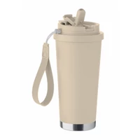 Kép 5/9 - TOPAZ LARGE Duplafalú pohár 500 ml, bézs