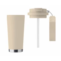 Kép 8/9 - TOPAZ LARGE Duplafalú pohár 500 ml, bézs
