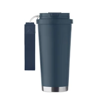 Kép 2/11 - TOPAZ LARGE Duplafalú pohár 500 ml, francia tengerészkék