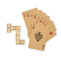 Kép 8/9 - DOMI&CARDS Dominó és kártyakészlet, fa