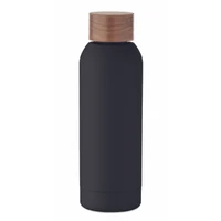 Kép 1/5 - GEISER Szimplafalú palack 700 ml, fekete
