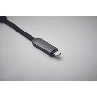 Kép 6/11 - KEYSTO 60W töltőkábel kulcstartó, fekete