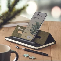 Kép 3/12 - RINBOOK A5 notesz telefontartóval, sötétzöld