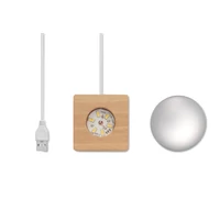Kép 7/7 - LIGHT LED üveggömb, fa