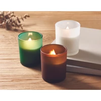 Kép 3/7 - KIVAS WOOD Növényi viaszgyertya 80 g, barna