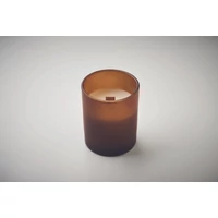 Kép 4/7 - KIVAS WOOD Növényi viaszgyertya 80 g, barna