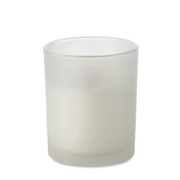 Kép 1/4 - KIVAS WOOD Növényi viaszgyertya 80 g, fehér