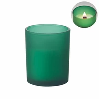 Kép 5/7 - KIVAS WOOD Növényi viaszgyertya 80 g, zöld