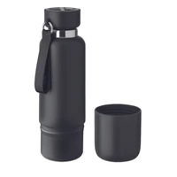 Kép 4/6 - NOEKA Duplafalú palack 500 ml, fekete