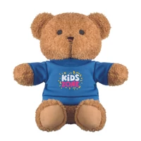 Kép 4/5 - JACKIE Plüss mackó pólóval 23 cm, kék