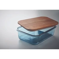 Kép 2/4 - VITRIO LUNCH Üveg uzsonnásdoboz 800 ml, áttetsző kék