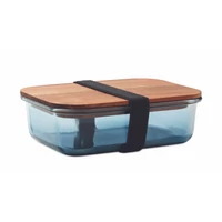Kép 1/4 - VITRIO LUNCH Üveg uzsonnásdoboz 800 ml, áttetsző kék