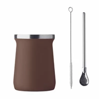 Kép 2/5 - MIYERBA Yerba mate tea pohár, barna