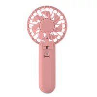 Kép 2/6 - IBERA Hordozh.összecsukh. ventilátor, babarózsaszín