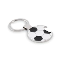 Kép 1/5 - OPEN GOAL Focis kulcstartó üvegnyitóval, fehér/fekete